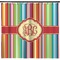 Retro Vertical Stripes Shower Curtain - Custom Size (Personalized)