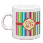 Retro Vertical Stripes Espresso Cup (Personalized)