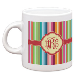 Retro Vertical Stripes Espresso Cup (Personalized)