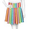 Retro Vertical Stripes Skater Skirt - X Large