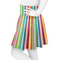 Retro Vertical Stripes Skater Skirt - Side