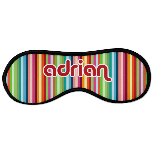 Retro Vertical Stripes Sleeping Eye Mask - Front Large