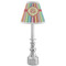 Retro Vertical Stripes Small Chandelier Lamp - LIFESTYLE (on candle stick)