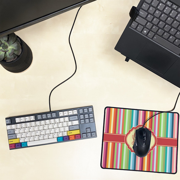 Retro Vertical Stripes Small Gaming Mats - LIFESTYLE
