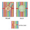 Retro Vertical Stripes Small Gift Bag - Approval