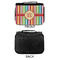 Retro Vertical Stripes Small Travel Bag - APPROVAL