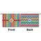 Retro Vertical Stripes Small Zipper Pouch Approval (Front and Back)