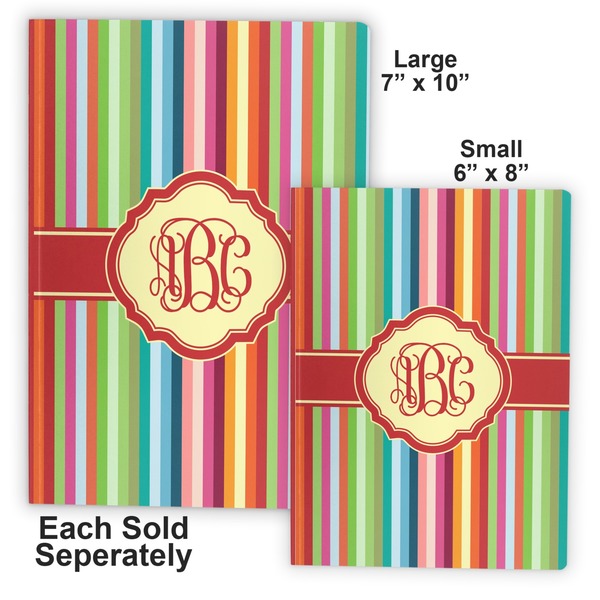 Retro Vertical Stripes Soft Cover Journal - Compare