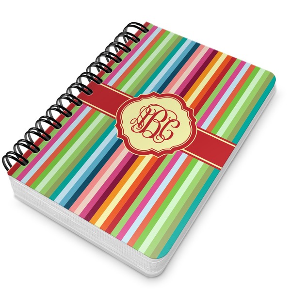 Retro Vertical Stripes Spiral Journal 5 x 7 - Main