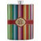 Retro Vertical Stripes Stainless Steel Flask (Personalized)