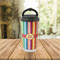 Retro Vertical Stripes Stainless Steel Travel Cup Lifestyle