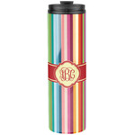 Retro Vertical Stripes Stainless Steel Skinny Tumbler - 20 oz (Personalized)