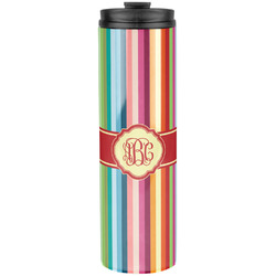 Retro Vertical Stripes Stainless Steel Skinny Tumbler - 20 oz (Personalized)