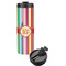 Retro Vertical Stripes Stainless Steel Skinny Tumbler (Personalized)