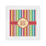 Retro Vertical Stripes Standard Cocktail Napkins (Personalized)