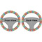 Retro Vertical Stripes Steering Wheel Cover- Front and Back