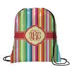 Retro Vertical Stripes Drawstring Backpack (Personalized)