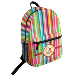 Retro Vertical Stripes Student Backpack (Personalized)