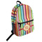 Retro Vertical Stripes Student Backpack (Personalized)