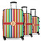 Retro Vertical Stripes Suitcase Set 1 - MAIN