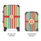 Retro Vertical Stripes Suitcase Set 4 - APPROVAL