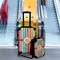 Retro Vertical Stripes Suitcase Set 4 - IN CONTEXT