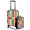 Retro Vertical Stripes Suitcase Set 4 - MAIN
