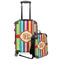 Retro Vertical Stripes Kids 2-Piece Luggage Set - Suitcase & Backpack (Personalized)