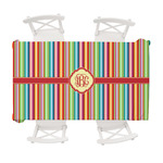 Retro Vertical Stripes Tablecloth - 58"x102" (Personalized)