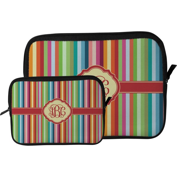 Retro Vertical Stripes Tablet Sleeve (Size Comparison)