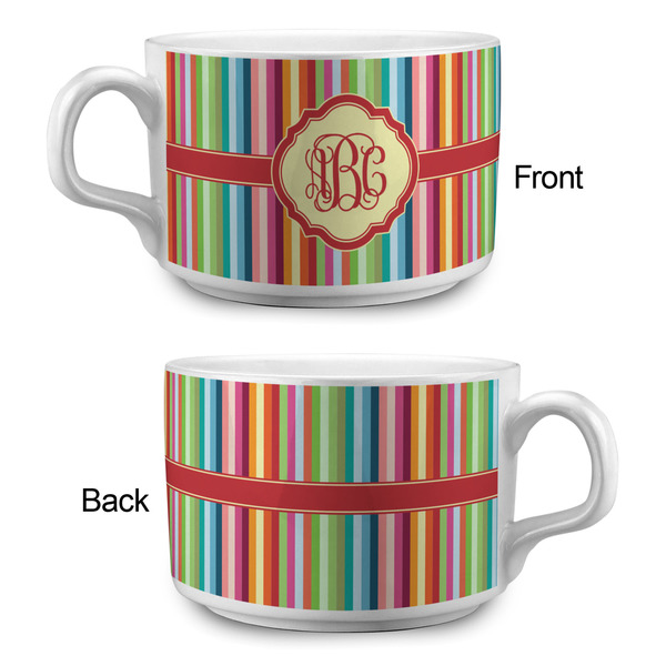 Retro Vertical Stripes Tea Cup - Single Apvl