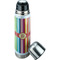 Retro Vertical Stripes Thermos - Lid Off