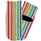 Retro Vertical Stripes Toddler Ankle Socks - Single Pair - Front and Back