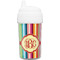 Retro Vertical Stripes Sippy Cup (Personalized)