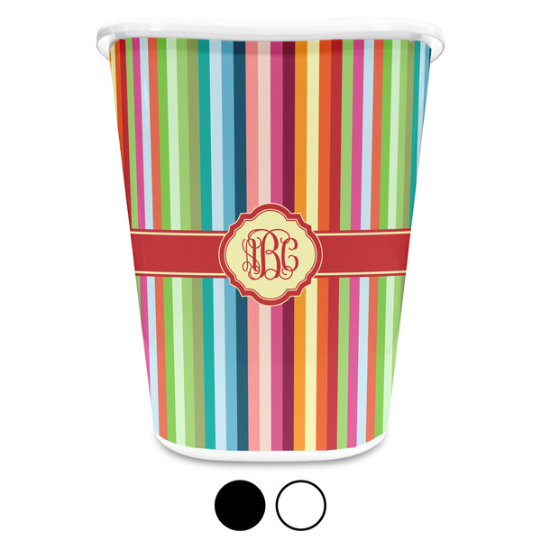 Retro Vertical Stripes Trash Can Aggregate