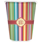 Retro Vertical Stripes Waste Basket (Personalized)