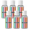 Retro Vertical Stripes Travel Bottle Kit - Group Shot