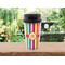 Retro Vertical Stripes Travel Mug Lifestyle (Personalized)