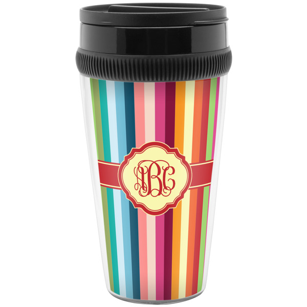 Custom Retro Vertical Stripes Acrylic Travel Mug without Handle (Personalized)