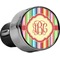 Retro Vertical Stripes USB Car Charger (Personalized)
