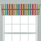 Retro Vertical Stripes Valance - Closeup on window