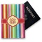 Retro Vertical Stripes Vinyl Passport Holder (Personalized)