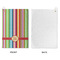 Retro Vertical Stripes Waffle Weave Golf Towel - Approval