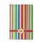Retro Vertical Stripes Waffle Weave Golf Towel - Front/Main