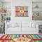 Retro Vertical Stripes Wall Hanging Tapestry - IN CONTEXT
