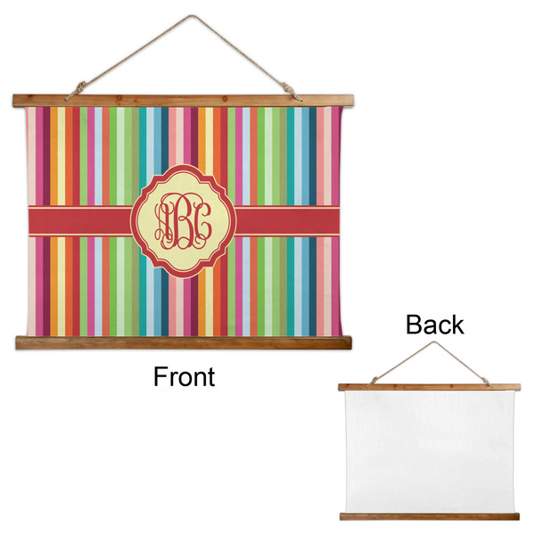 Retro Vertical Stripes Wall Hanging Tapestry - Landscape - APPROVAL