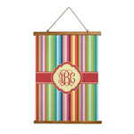Retro Vertical Stripes Wall Hanging Tapestry - Tall (Personalized)