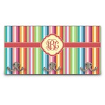 Retro Vertical Stripes Wall Mounted Coat Rack (Personalized)