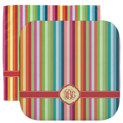 Retro Vertical Stripes Facecloth / Wash Cloth (Personalized)