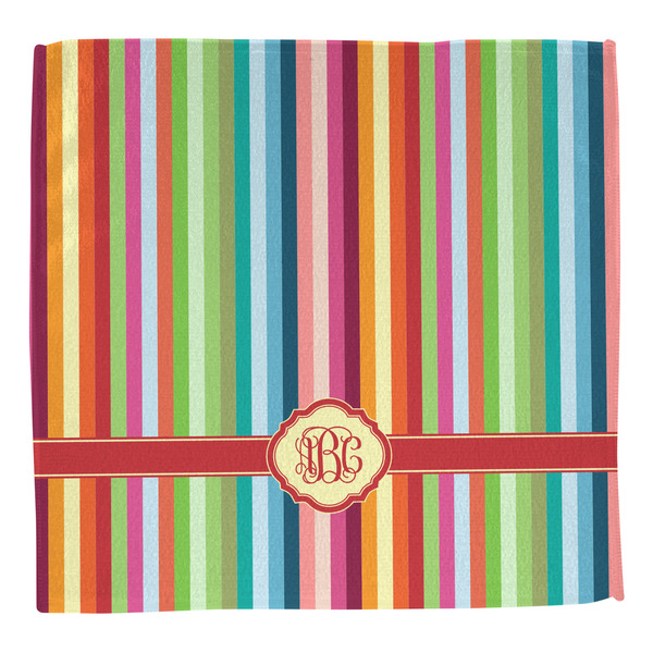 Retro Vertical Stripes Washcloth - Front - No Soap